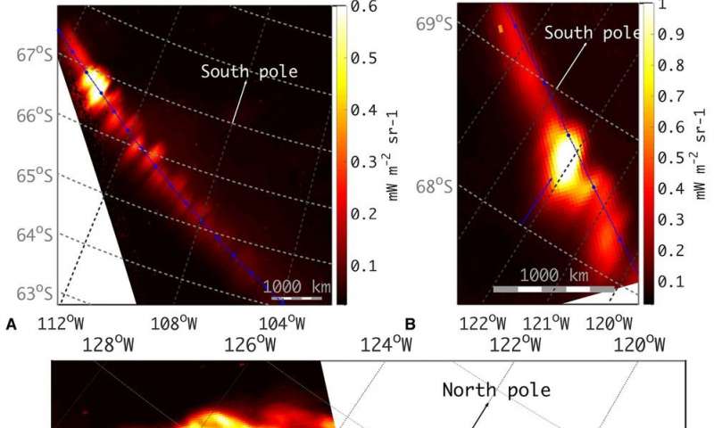 Dados da Juno Mostram Satélites de Júpiter Causando Rastros em Auroras