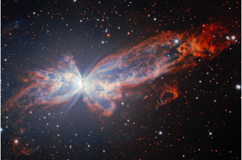 Telescópio no Chile registra nova e deslumbrante imagem da Nebulosa da Borboleta